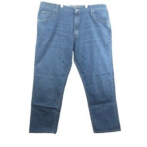Wrangler Authentics Mens Relaxed Fit Straight Leg Jeans Blue 42x30 10ZM200ST NWT